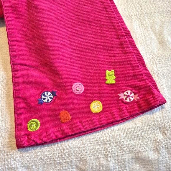 Gymboree girls size 12 pink corduroy bottom flare leg, Candy Shoppe line NWT - Picture 4 of 10